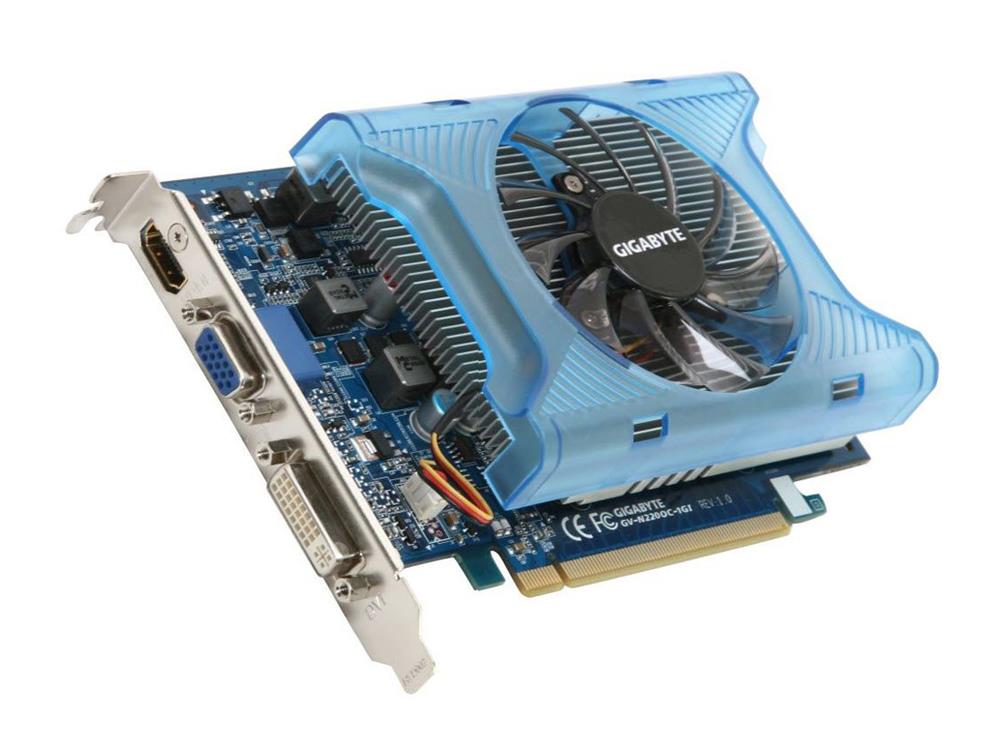GV-N220OC-1GI Gigabyte GeForce GT 220 1GB DDR3 128-Bit PCI-Express 2.0 Video Graphics Card