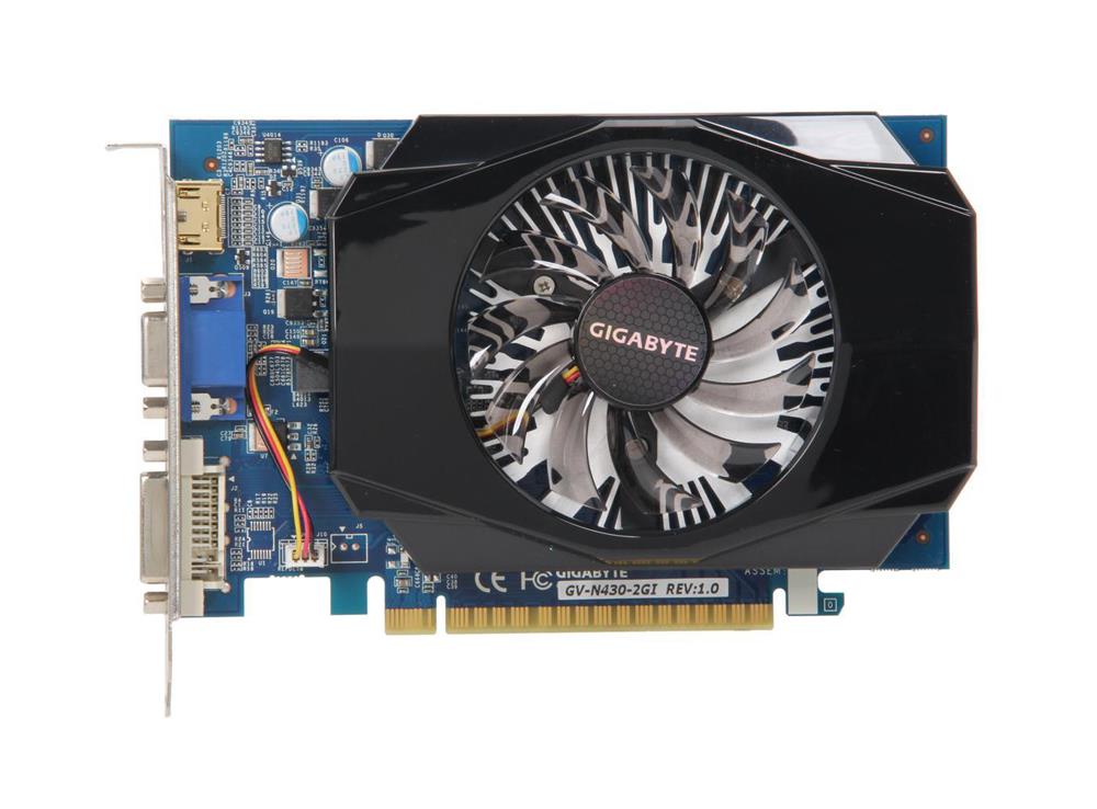 GV-N430-1GI Gigabyte GeForce GT 430 1GB DDR3 128-Bit PCI-Express 2.0 x16 Video Graphics Card