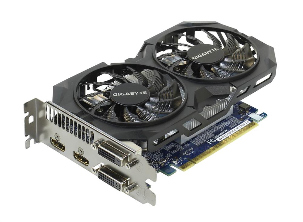 GV-N75TWF2OC-4GI Gigabyte GeForce GTX 750 Ti 4GB GDDR5 128-Bit 2x HDMI / Dual-Link DVI-I / Dual-Link DVI-D PCI-Express 3.0 Video Graphics Card