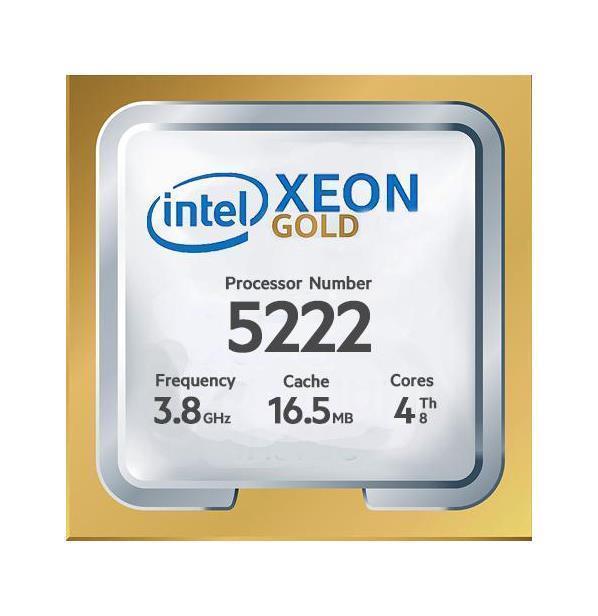 Gold 5222 Intel Xeon Gold 4-Core 3.80GHz 16.5MB Cache Socket FCLGA3647 Processor