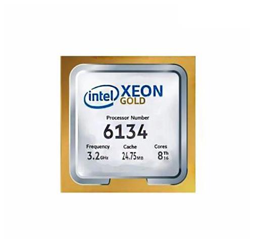 Gold 6134 Intel Xeon 8-Core 3.20GHz 10.40GT/s UPI 24.75MB L3 Cache Socket LGA3647 Processor