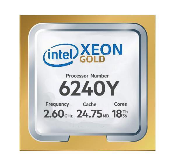 Gold 6240Y Intel Xeon Gold 18-Core 2.60GHz 24.75MB Cache Socket FCLGA3647 Processor