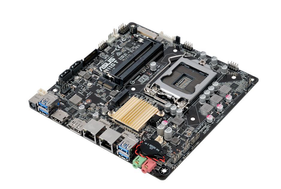 H110T/CSM-A1 ASUS Socket LGA 1151 Intel H110 Chispet 7th/6th Generation Core i7 / i5 / i3 / Pentium / Celeron Processors Support DDR4 2x DIMM 2x SATA 6.0Gb/s Mini-ITX Motherboard (Refurbished)
