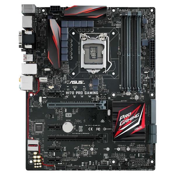 H170 PRO GAMING ASUS Socket LGA 1151 Intel H170 Chipset 7th/6th Generation Core i7 / i5 / i3 / Pentium / Celeron Processors Support DDR4 4x DIMM 4x SATA 6.0Gb/s ATX Motherboard (Refurbished)