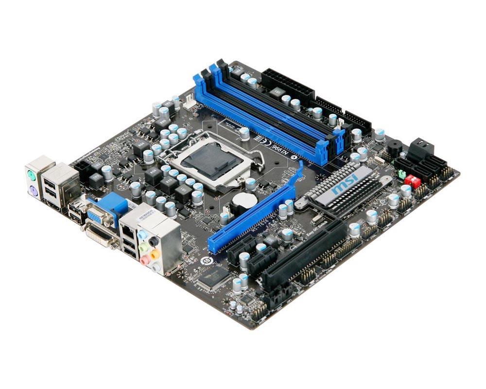 H55M-E33-A1 MSI H55M-E33 Socket LGA 1156 Intel H55 Express Chipset Core i7 / i5 / i3 Processors Support DDR3 4x DIMM 6x SATA 3.0Gb/s Micro-ATX Motherboard (Refurbished)