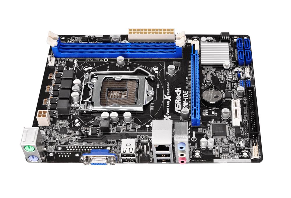 H61M-IDE ASRock Intel H61 Chipset Socket LGA1155 micro-ATX Motherboard (Refurbished)