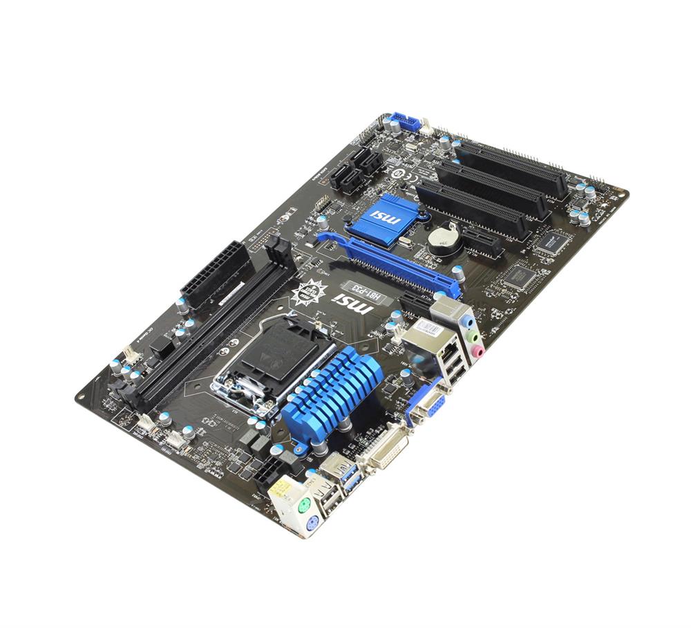 H81-P33 MSI Intel LGA1150 H81 2DDR3 4USB3.0 8USB2.0GBe Lan VGA DVI Motherboard (Refurbished)