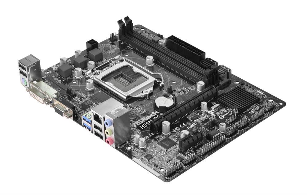 H81M-DGS-R2 ASRock H81M-DGS R2.0 Intel H81 Chipset Socket LGA1150 micro-ATX Motherboard (Refurbished)