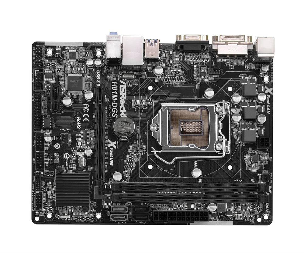 H81MDGSR20 ASRock H81m-dgs R2.0 Motherboard Core i7/i5/i3/xeon/pentium/celeron LGA (Refurbished)