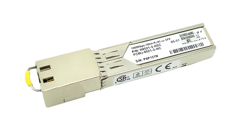 H8521-3-H3C Finisar 1.25Gbps 100m RJ-45 Connector SFP Transceiver Module