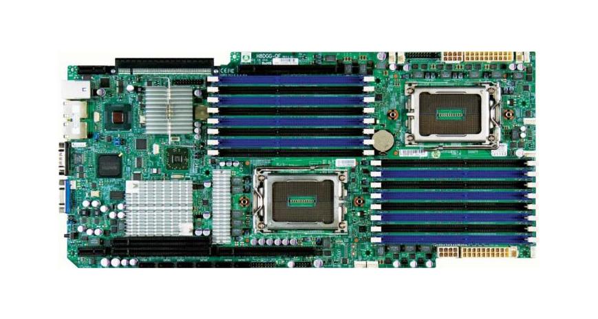 H8DGG-QF SuperMicro Socket G34 Dual AMD SR5690 + SP5100 Chipset AMD Opteron 6000 Series Processors Support DDR3 16x DIMM 6x SATA2 3.0Gb/s Proprietary Server Motherboard (Refurbished)