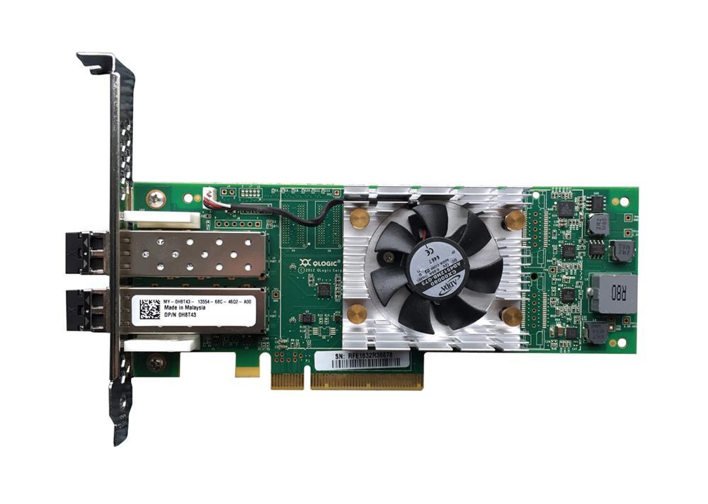 H8T43 Dell 16GB Dual Port Network Adapter PCi-e Qle2662 Fh