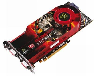 HD-487A-ZWFC XFX Radeon HD 4870 1GB 256-Bit DDR5 PCI Express 2.0 x16 Dual DVI/ HDCP Ready/ CrossFireX Support Video Graphics Card