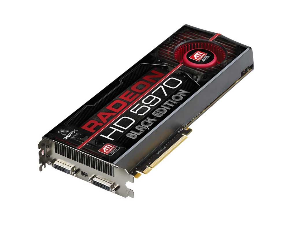 HD597ACNB9 XFX Radeon HD 5970 2GB 512-Bit (2x 256-Bit) GDDR5 PCI Express 2.0 x16 Dual DVI/ HDMI/ Mini DisplayPort Video Graphics Card