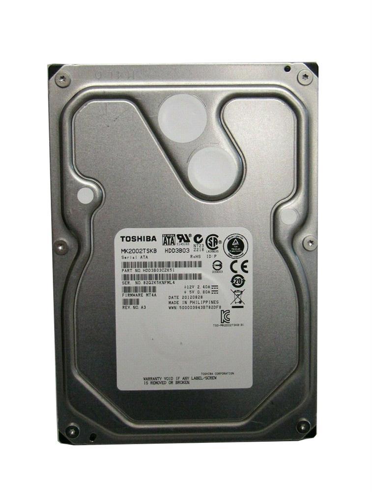 HDD3B0395MM Toshiba Enterprise 2TB 7200RPM SATA 3Gbps 64MB Cache 3.5-inch Internal Hard Drive