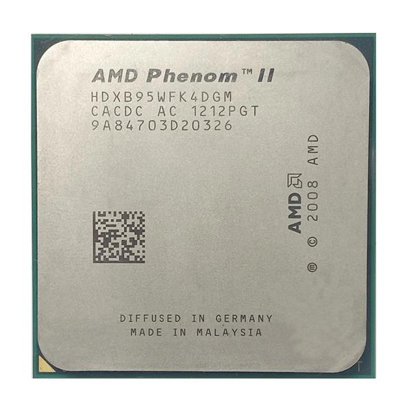 HDXB95WFK4DGM AMD Phenom II X4 B95 Quad-Core 3.00GHz 4.00GT/s 6MB L3 Cache Socket AM2+ Processor