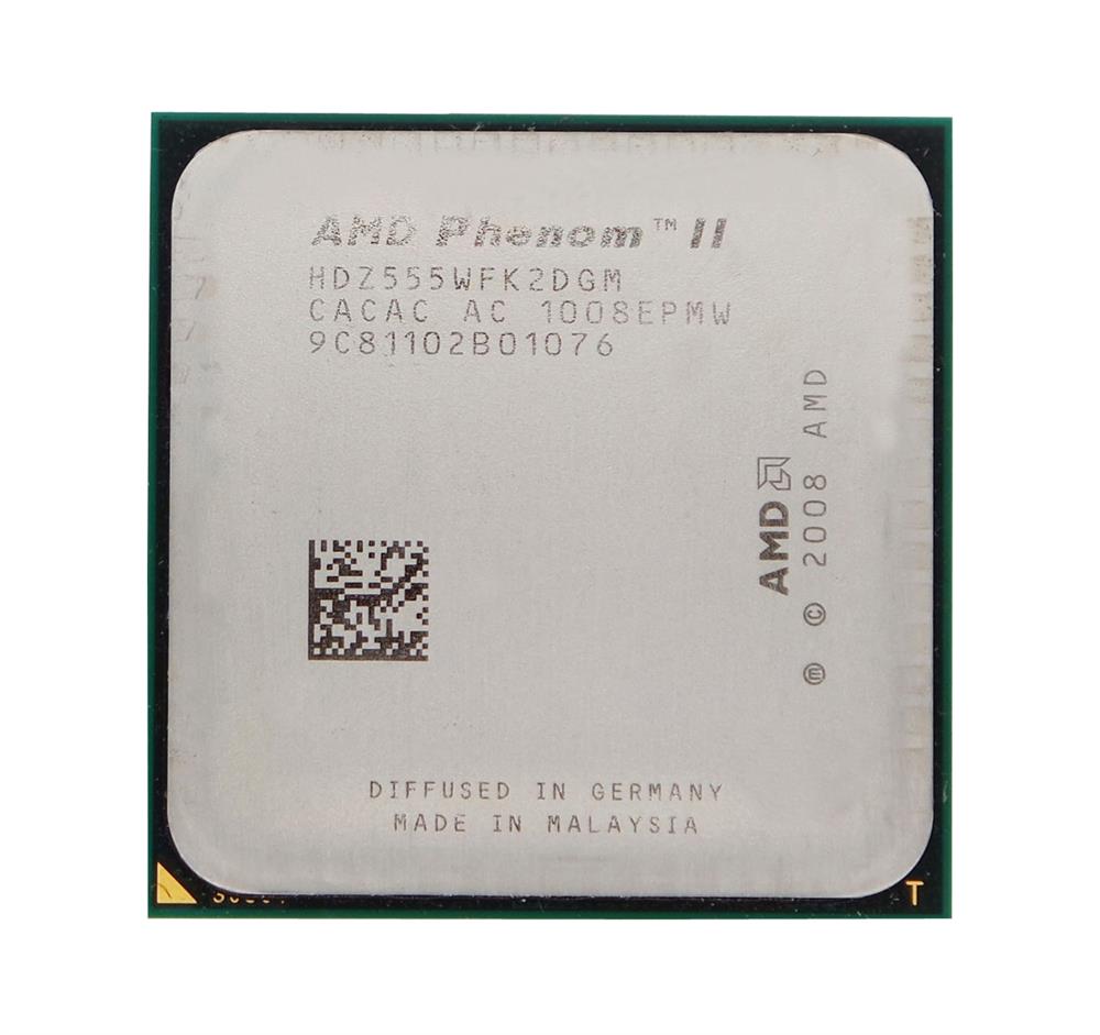 HDZ555WFK2DGM AMD Phenom II X2 555 Dual-Core 3.20GHz 6MB L2 Cache Socket AM3 PGA-941 Processor