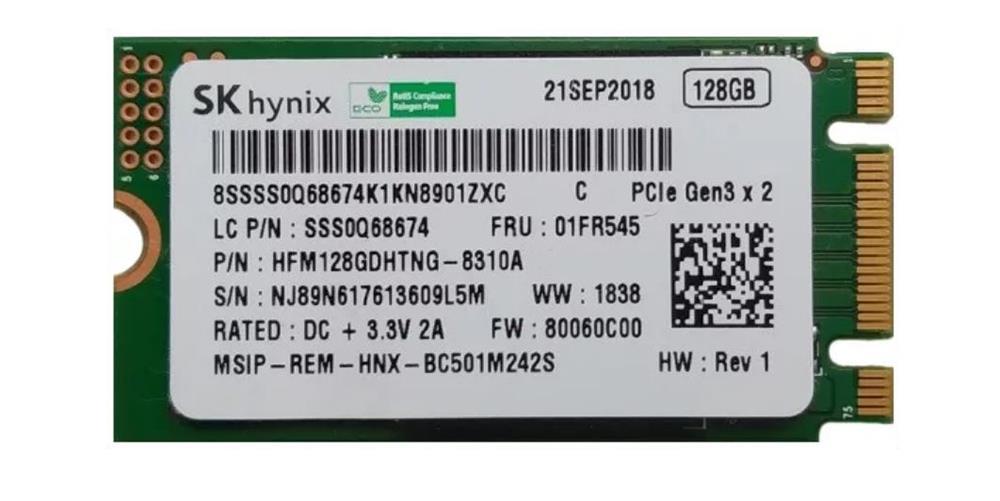 HFM128GDHTNG-8310A Hynix BC501 Series 128GB TLC PCI Express 3.0 NVMe M.2 2242 Internal Solid State Drive (SSD)