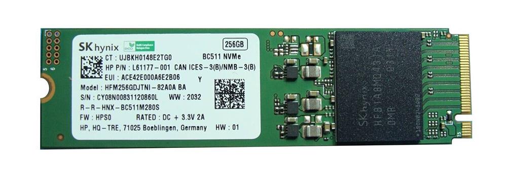 HFM256GDJTNI-82A0A Hynix BC511 Series 256GB PCI Express 3.0 NVMe M.2 2280 Internal Solid State Drive (SSD)