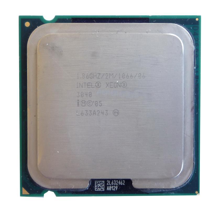 HH80557KH0362M Intel Xeon 3040 Dual Core 1.86GHz 1066MHz FSB 2MB L2 Cache Socket LGA775 Processor