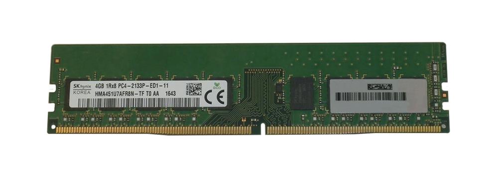 HMA451U7AFR8N-TFT0 Hynix 4GB PC4-17000 DDR4-2133MHz ECC Unbuffered CL15 288-Pin DIMM 1.2V Single Rank Memory Module