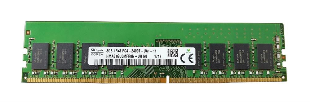 HMA81GU6MFR8N-UHN0 Hynix 8GB PC4-19200 DDR4-2400MHz non-ECC Unbuffered CL17 288-Pin DIMM 1.2V Single Rank Memory Module