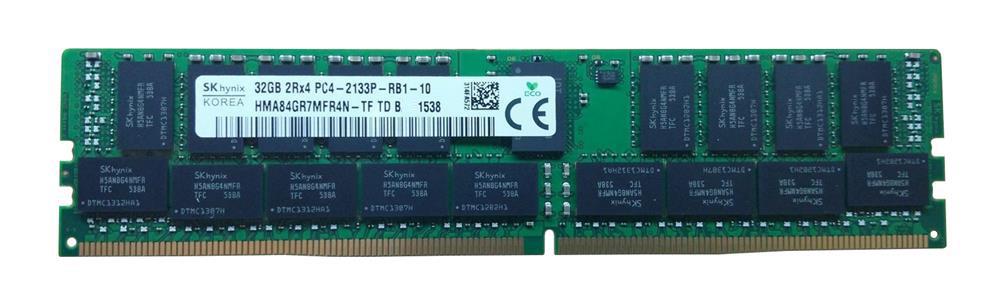HMA84GR7MFR4N-TFTDBB Hynix 32GB PC4-17000 DDR4-2133MHz Registered ECC CL15 288-Pin DIMM 1.2V Dual Rank Memory Module
