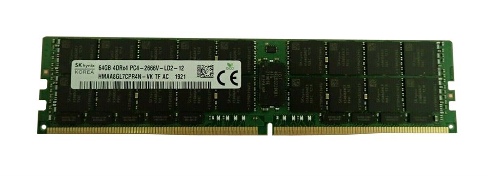 HMAA8GL7CPR4N-VKTF-AC Hynix 64GB PC4-21300 DDR4-2666MHz Registered ECC CL19 288-Pin Load Reduced DIMM 1.2V Quad Rank Memory Module