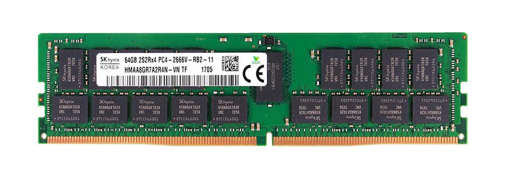 HMAA8GR7A2R4N-VNTF Hynix 64GB PC4-21300 DDR4-2666MHz Registered ECC CL19 288-Pin DIMM 1.2V Quad Rank Memory Module