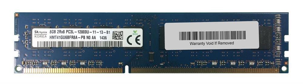 HMT41GU6BFR8A-PBN0 Hynix 8GB PC3-12800 DDR3-1600MHz non-ECC Unbuffered CL11 240-Pin DIMM 1.35V Low Voltage Dual Rank Memory Module