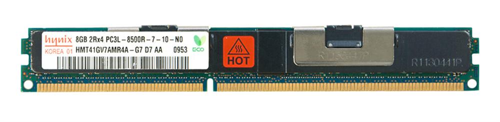 HMT41GV7AMR4A-G7 Hynix 8GB PC3-8500 DDR3-1066MHz ECC Registered CL7 240-Pin DIMM 1.35V Low Voltage Very Low Profile (VLP) Dual Rank Memory Module