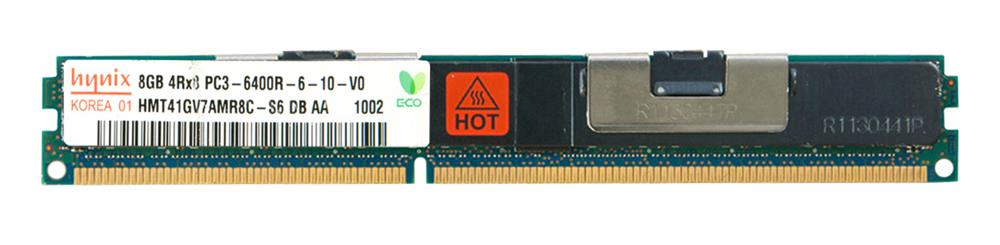 HMT41GV7AMR8C-S6 Hynix 8GB PC3-6400 DDR3-800MHz ECC Registered CL6 240-Pin DIMM Very Low Profile (VLP) Dual Rank Memory Module