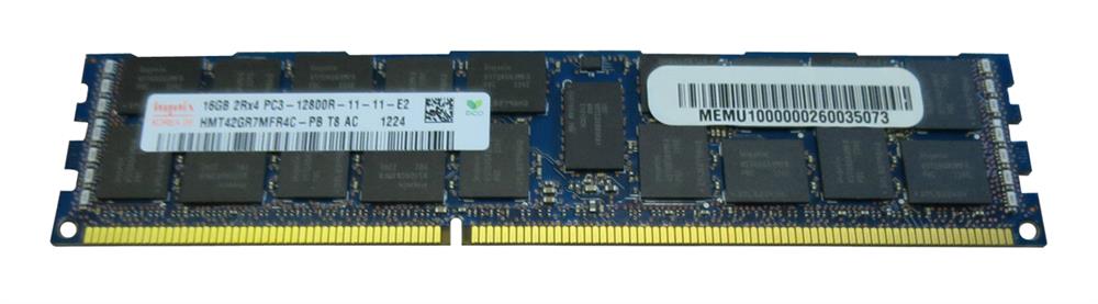HMT42GR7MFR4C-PBT8-AC Hynix 16GB PC3-12800 DDR3-1600MHz ECC Registered CL11 240-Pin DIMM Dual Rank Memory Module