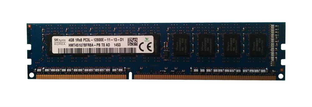 HMT451U7BFR8A-PBT0 Hynix 4GB PC3-12800 DDR3-1600MHz ECC Unbuffered CL11 240-Pin DIMM 1.35V Low Voltage Single Rank Memory Module
