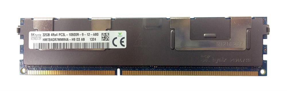 HMT84GR7MMR4A-H9D3AB Hynix 32GB PC3-10600 DDR3-1333MHz ECC Registered CL9 240-Pin DIMM 1.35V Low Voltage Quad Rank Memory Module