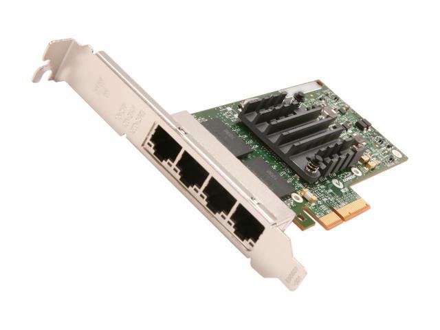 I340T4 Intel I340-T4 Quad-Ports RJ-45 10/100/1000Mbps PCI Express 2.0 x4 Ethernet Server Network Adapter