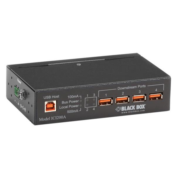 ICI200A Black Box Industrial Grade 4-Port USB Hub