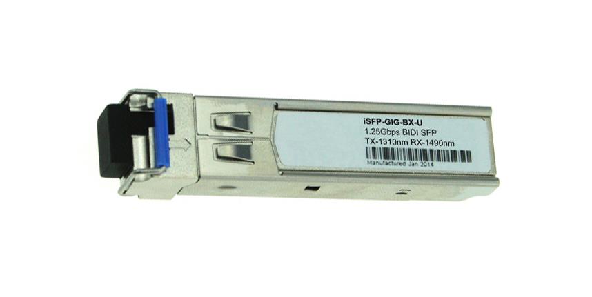 ISFP-GIG-BX-U Alcatel-Lucent 1Gbps 1000Base-BX Single-mode Fiber 10km 1310nmTX/1490nmRX LC Connector SFP Transceiver Module (Refurbished)