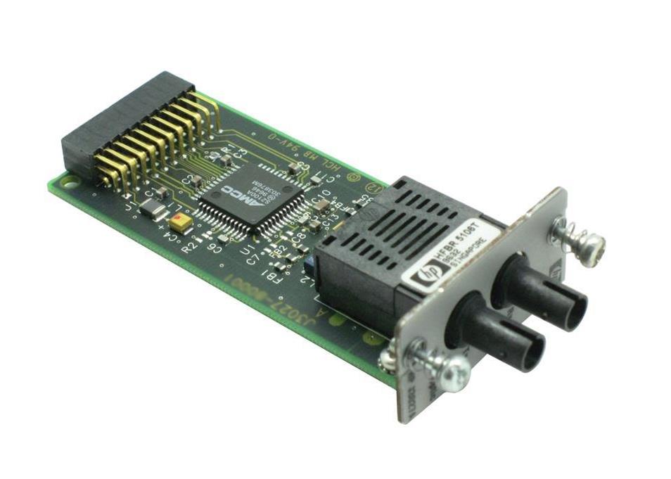 J3027-60001 HP 100VG Multi-Mode Fibre-Optic ST Connector Plug-in Communication Transceiver Module