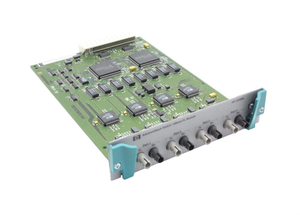 J3109A HP Switch AdvanceStack 2000 4-Ports ST Ethernet 10-Base FL Media Module with 4ST Fibre Port (Refurbished)