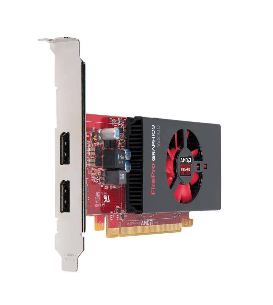 J3G91AA HP AMD Firepro W2100 2GB PCi-e X8 Dual Head Lp/fh