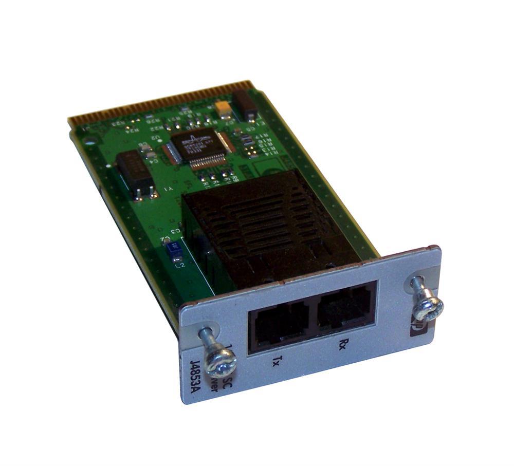 J4853A-1 HP ProCurve 100Mbps 100Base-FX Multi-mode Fiber 2km 1300nm SC Connector Fast Ethernet Plug-in Transceiver Module