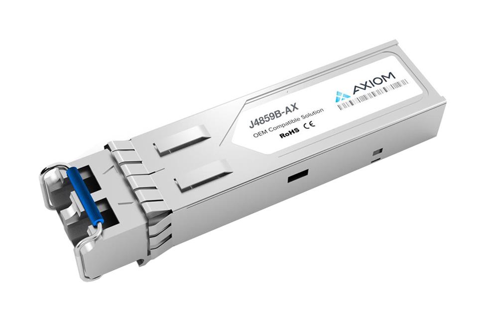 J4859B-AX Axiom 1Gbps 1000Base-LX Single-mode Fiber 10km 1310nm Duplex LC Connector SFP (mini-GBIC) Transceiver Module for HP Compatible