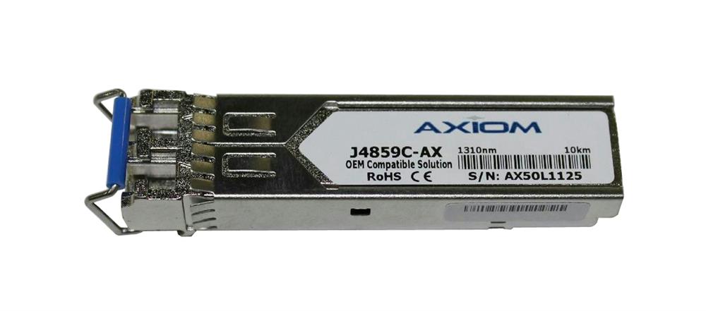 J4859C-AX Axiom 1Gbps 1000Base-LX Single-mode Fiber 10km 1310nm Duplex LC Connector SFP (mini-GBIC) Transceiver Module for HP Compatible