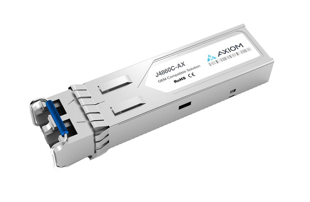 J4860C-AX Axiom 1Gbps 1000Base-LH Single-mode Fiber 70km 1550nm Duplex LC Connector SFP (mini-GBIC) Transceiver Module for HP Compatible