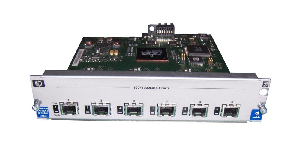 J4863A HP ProCurve Switch 4108GL 6-Port 100/1000Base-T RJ-45 Fast Ethernet Switch Module (Refurbished)