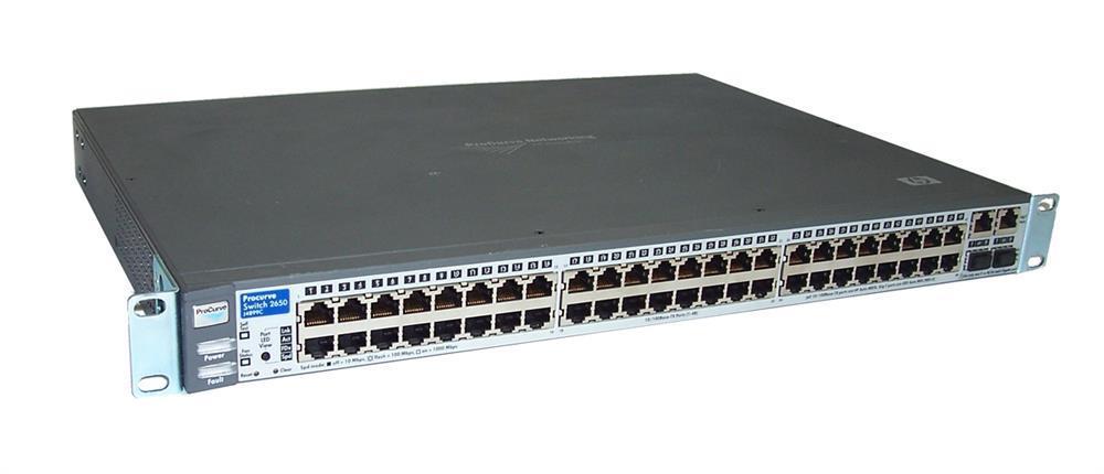 J4899A#ABA HP ProCurve Switch 2650 48-Ports EN Fast EN 10Base-T 100Base-TX + 2x10/100/1000Base-T/SFP (mini-GBIC) 1U Rack-Mountable Stackable (Refurbis (Refurbished)