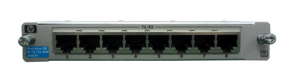 J8463A HP ProCurve Secure Router dl Wide 8xT1/E1 Module 8 x T1/E1 WAN Expansion Module