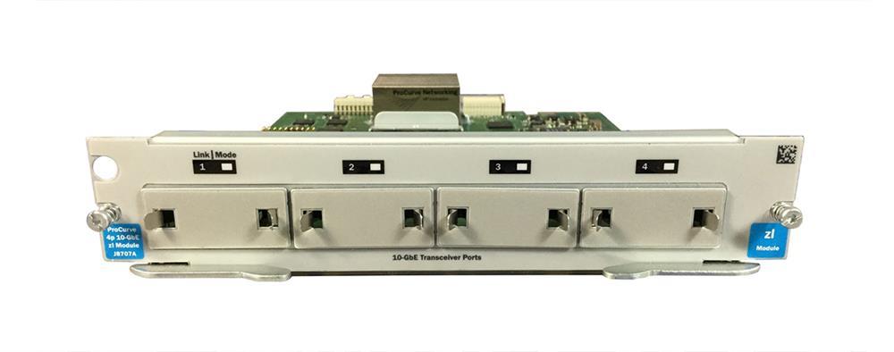 J8707AOB HP ProCurve 5400zl 4-Port 10-Gbase-X2 XFP Local Connection Module (LCM) Switch Expansion Module (Refurbished)