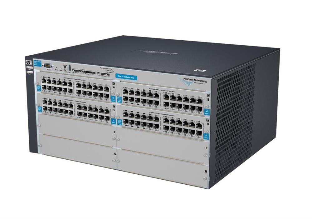 J8775A#ABA HP ProCurve Switch 4208 VL-96 Switch Chassis 96 x 10/100Base-TX LAN (Refurbished)